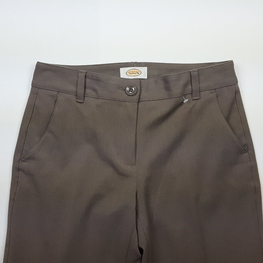 Talbots Flare Trouser Pants, Solid Gray, Women's … - image 2